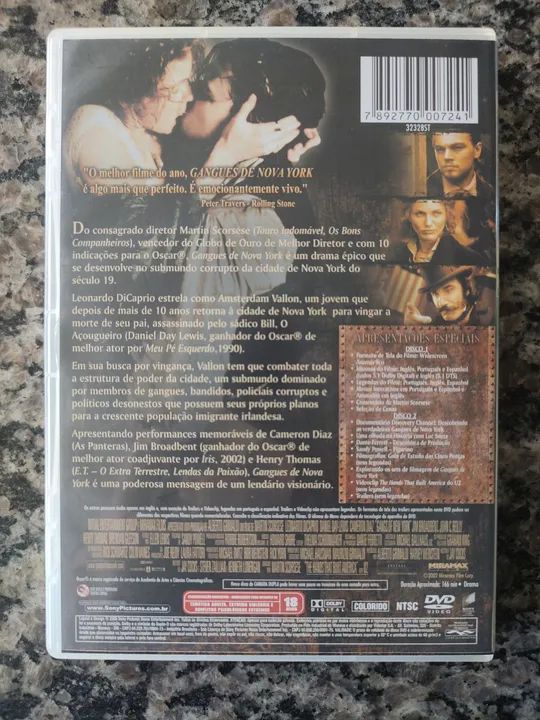 DVD Gangues de Nova York (duplo) - Foto 2