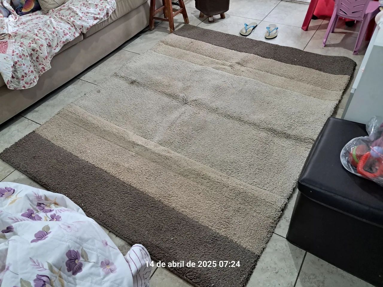Tapete felpudo para sala