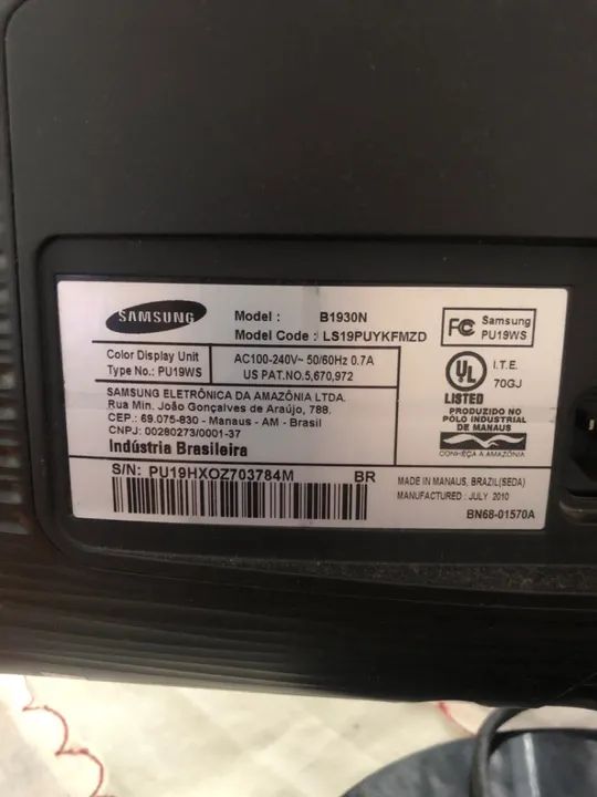 Monitor Samsung LS19