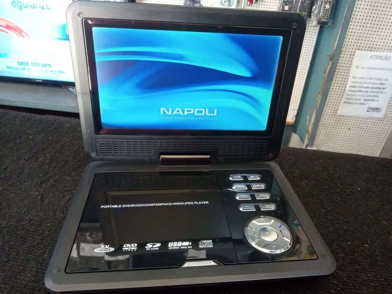 DVD/CD Napoli com Tela (com defeito, para técnicos)