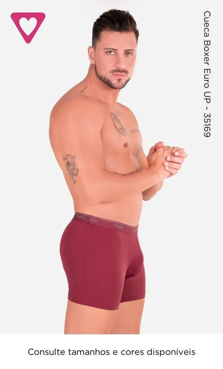 Cueca Boxer Euro UP - Conforto e Estilo!