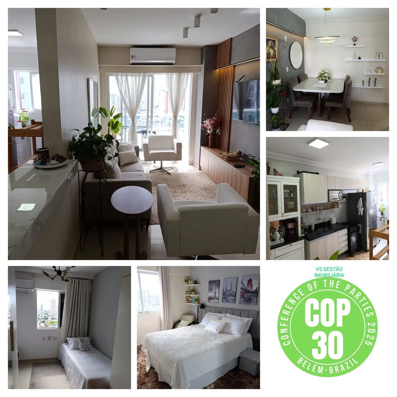 ALUGA-SE BELÍSSIMO APARTAMENTO TODO MOBILIADO PARA COP30 