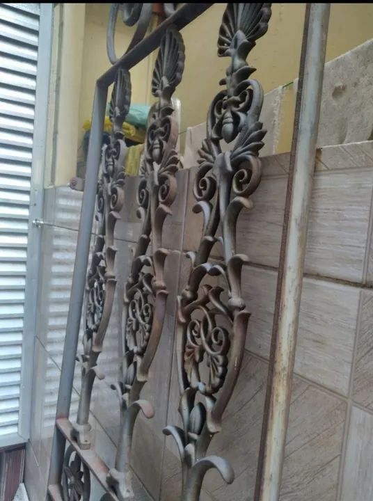  portão Galvanizado decorado 