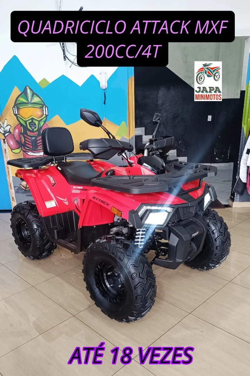 Quadriciclo Attack MXF 200cc Em até 18 vezes