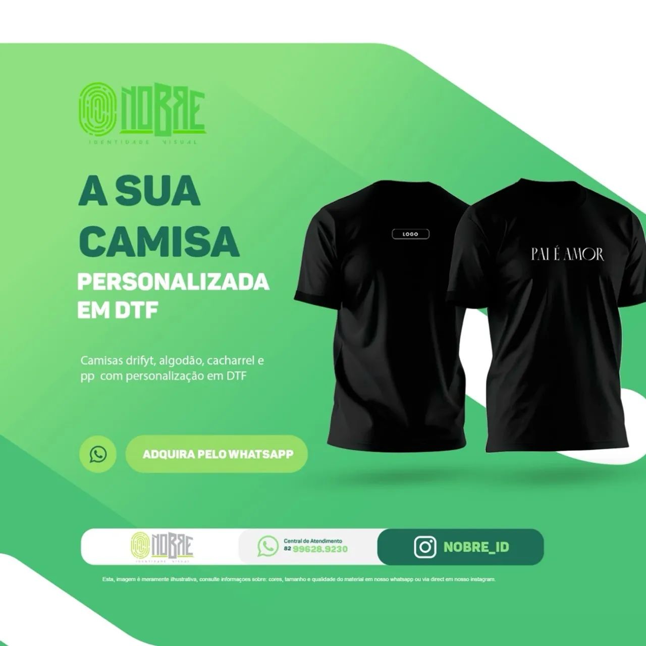 Camisas Personalizadas em DTF - Alta Qualidade