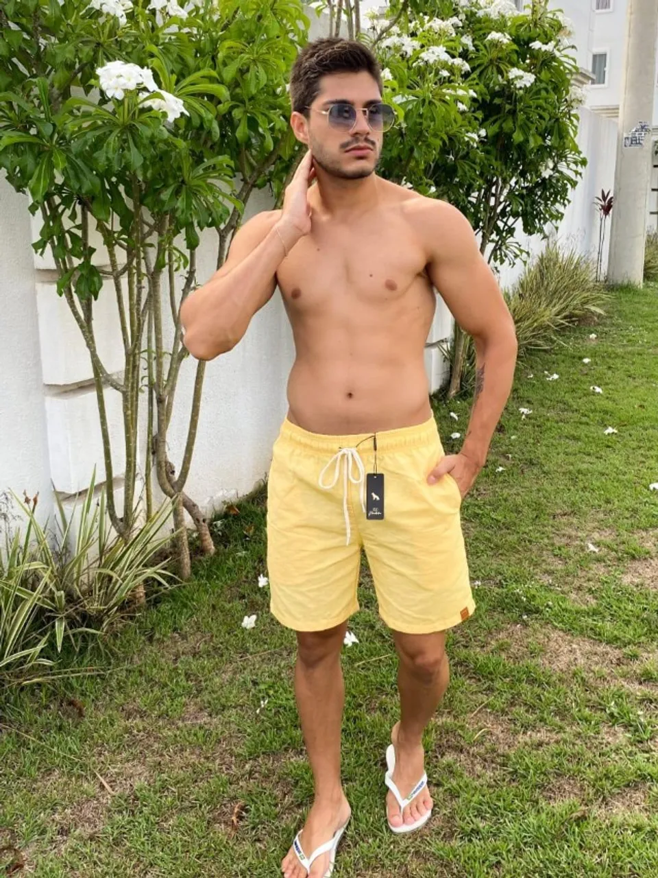 Short Linho Masculino Mauricinho