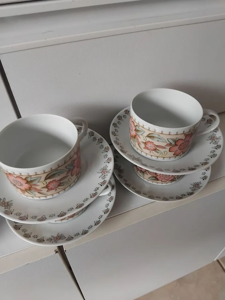 Jogo de xícaras de café com Pires e açucareiro porcelana Schmidt - Foto 2