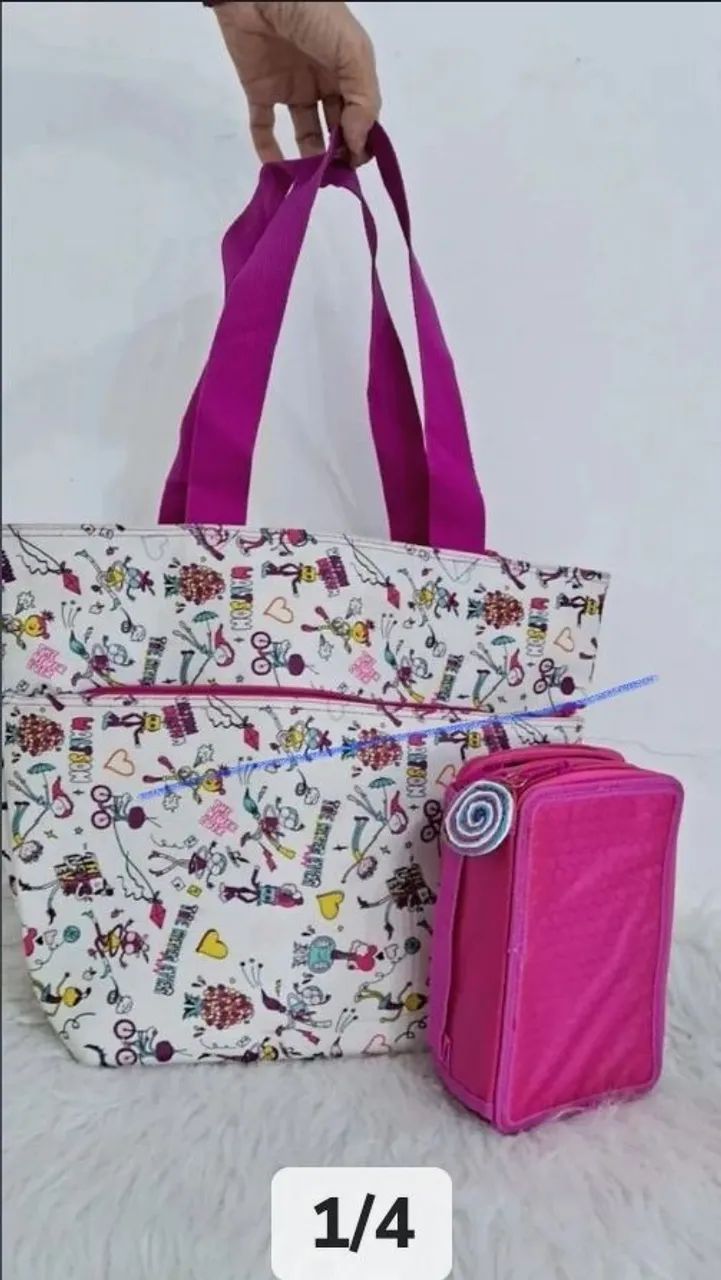 Bolsa maxi Whatson e estojo - Foto 3