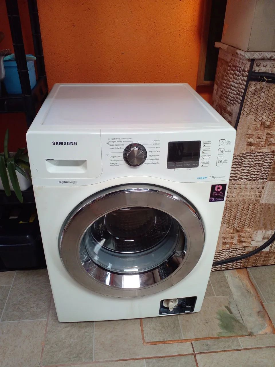 Máquina de Lavar Roupa Samsung 10,1kg Bubble Eco