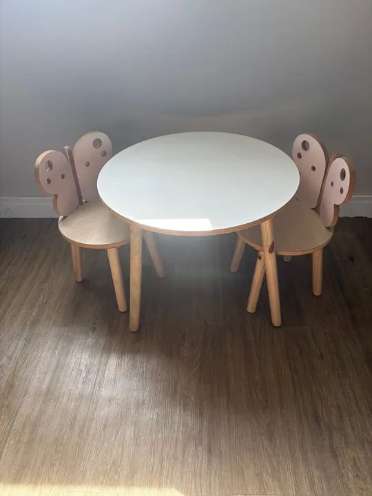 Mesa e Cadeiras Infantil - Borboleta