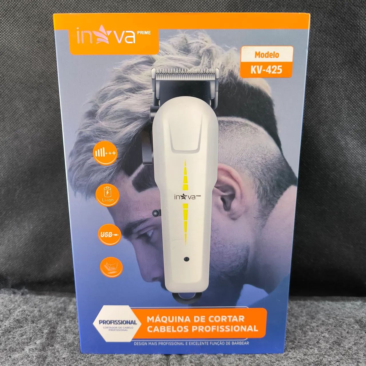 Máquina de Cortar Cabelo Profissional Inova KV-425