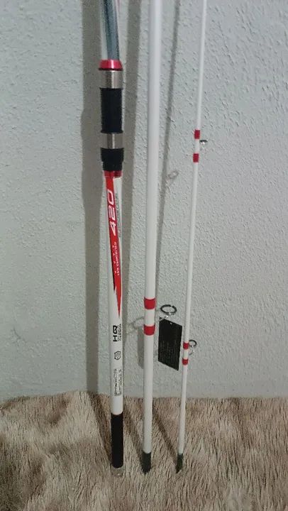 Vara de pesca 4,20m nova  - Foto 3