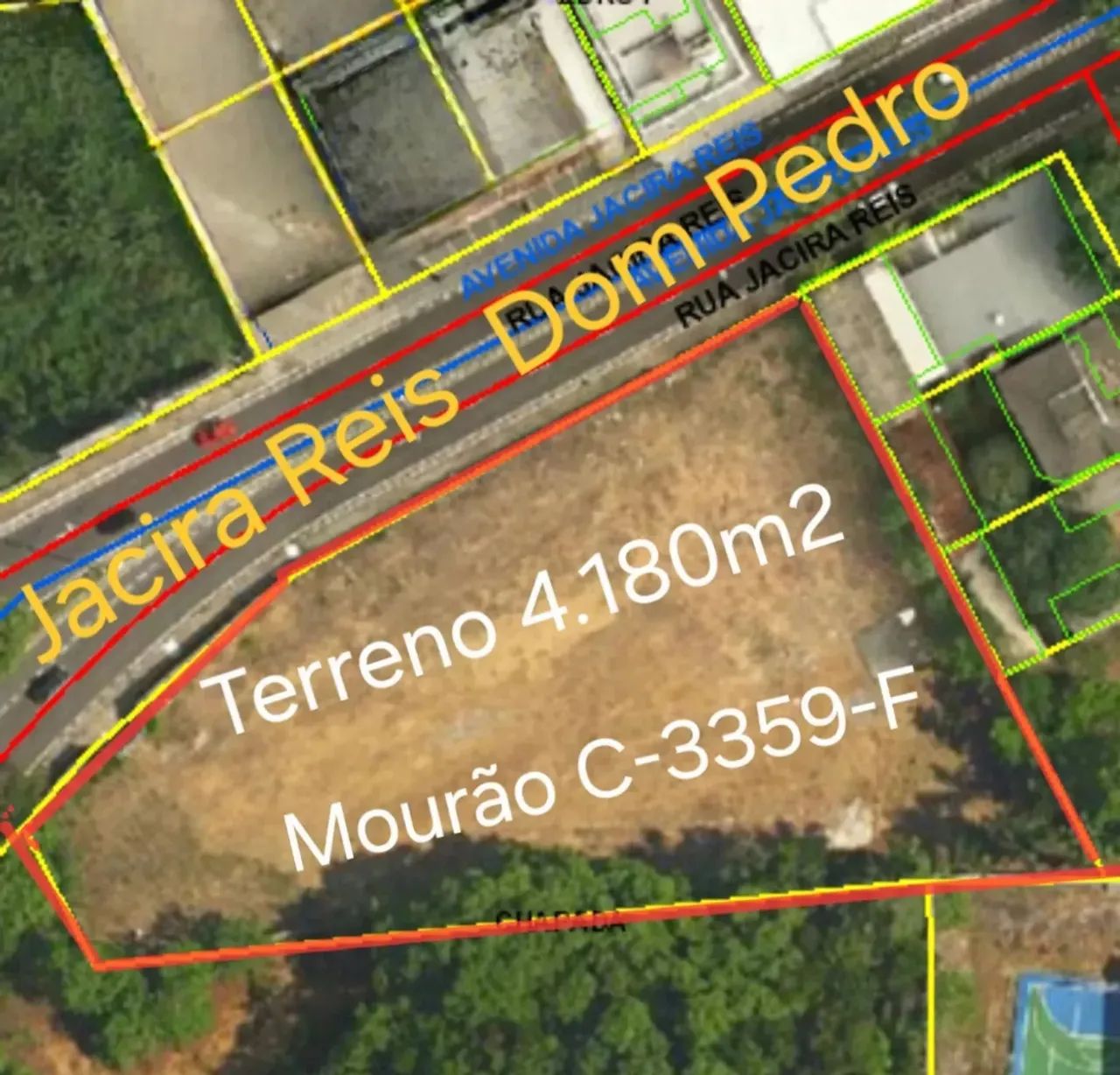 ESPETACULAR Terreno na Av Jacira Reis. 4.180m2. Fachada 97 metros. Plano. Murado. Calçado