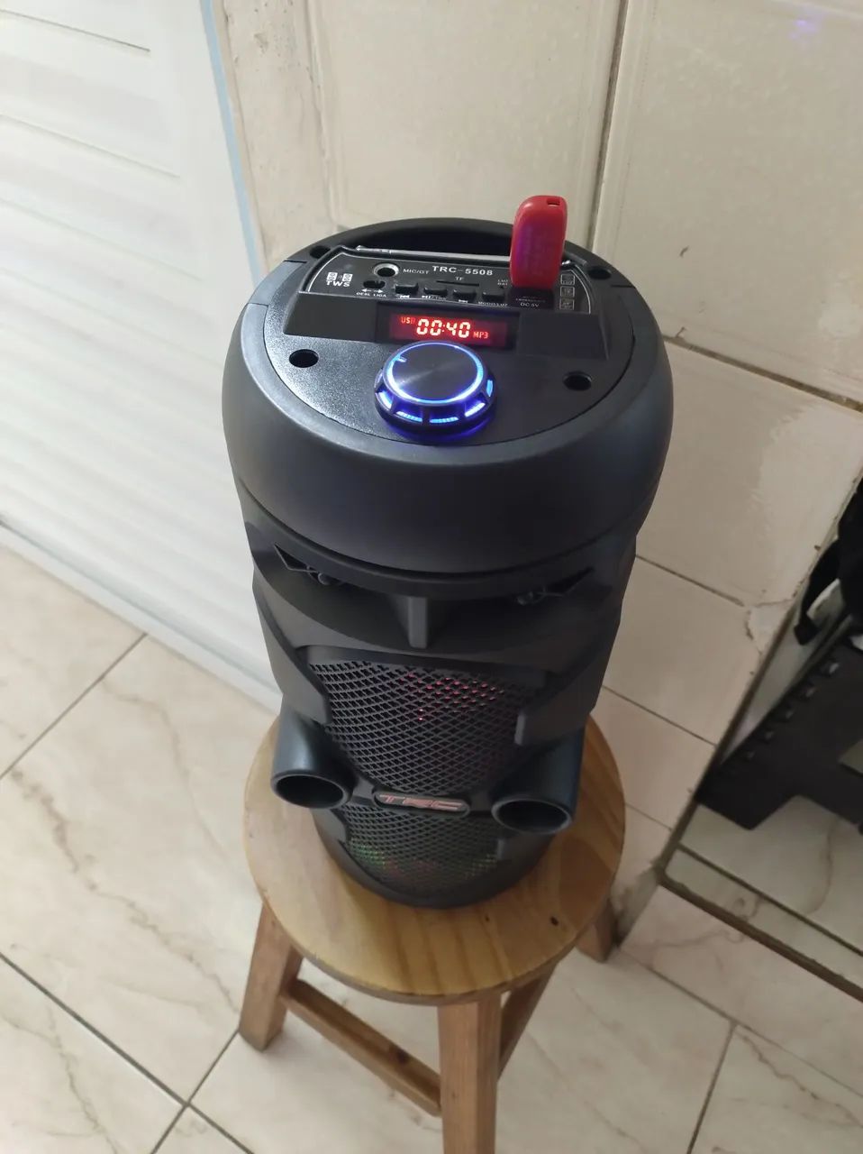 Caixa de Som Bluetooth Portátil TRC-5508 - Foto 5