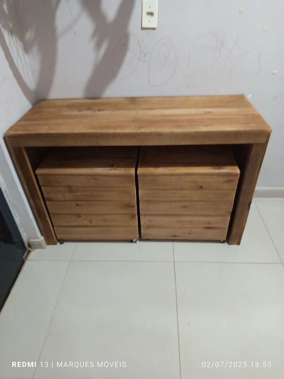 Mesa com baú  de paletes - Foto 3