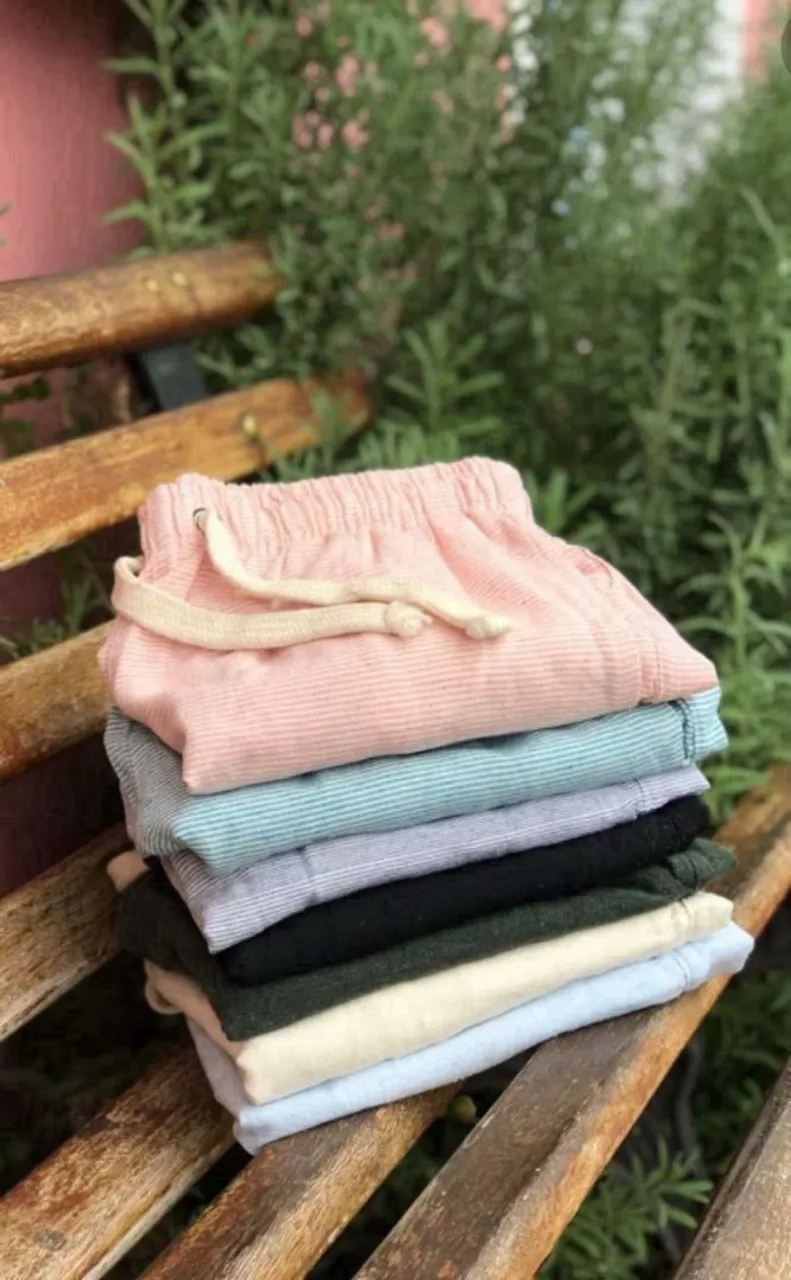 Conjunto de Bermudas linhos - Diversas cores e tamanhos
