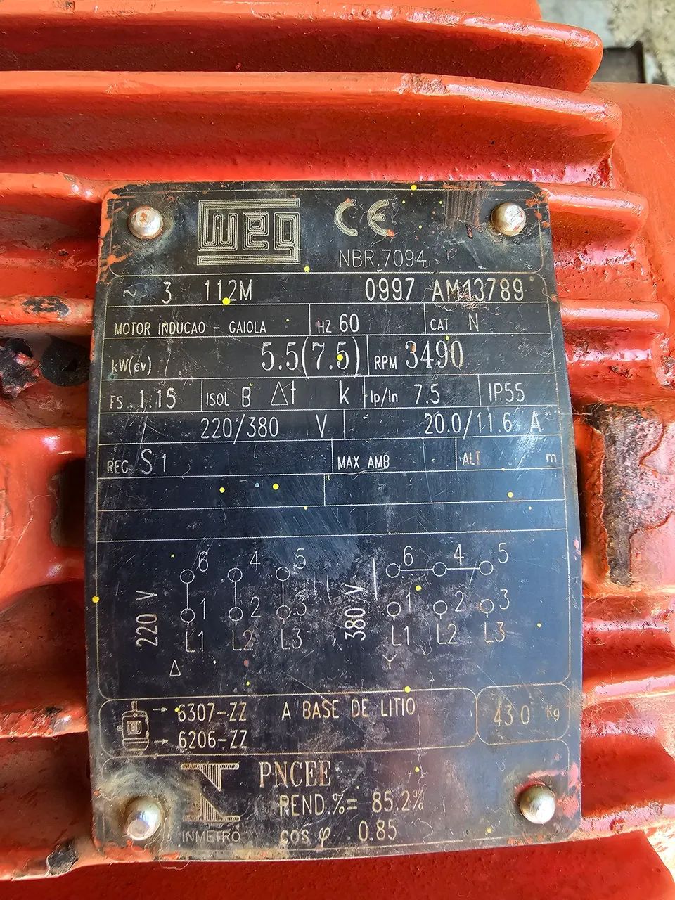 Motor Bomba d'água WEG 7,5 CV. Multiestágios  - Foto 4