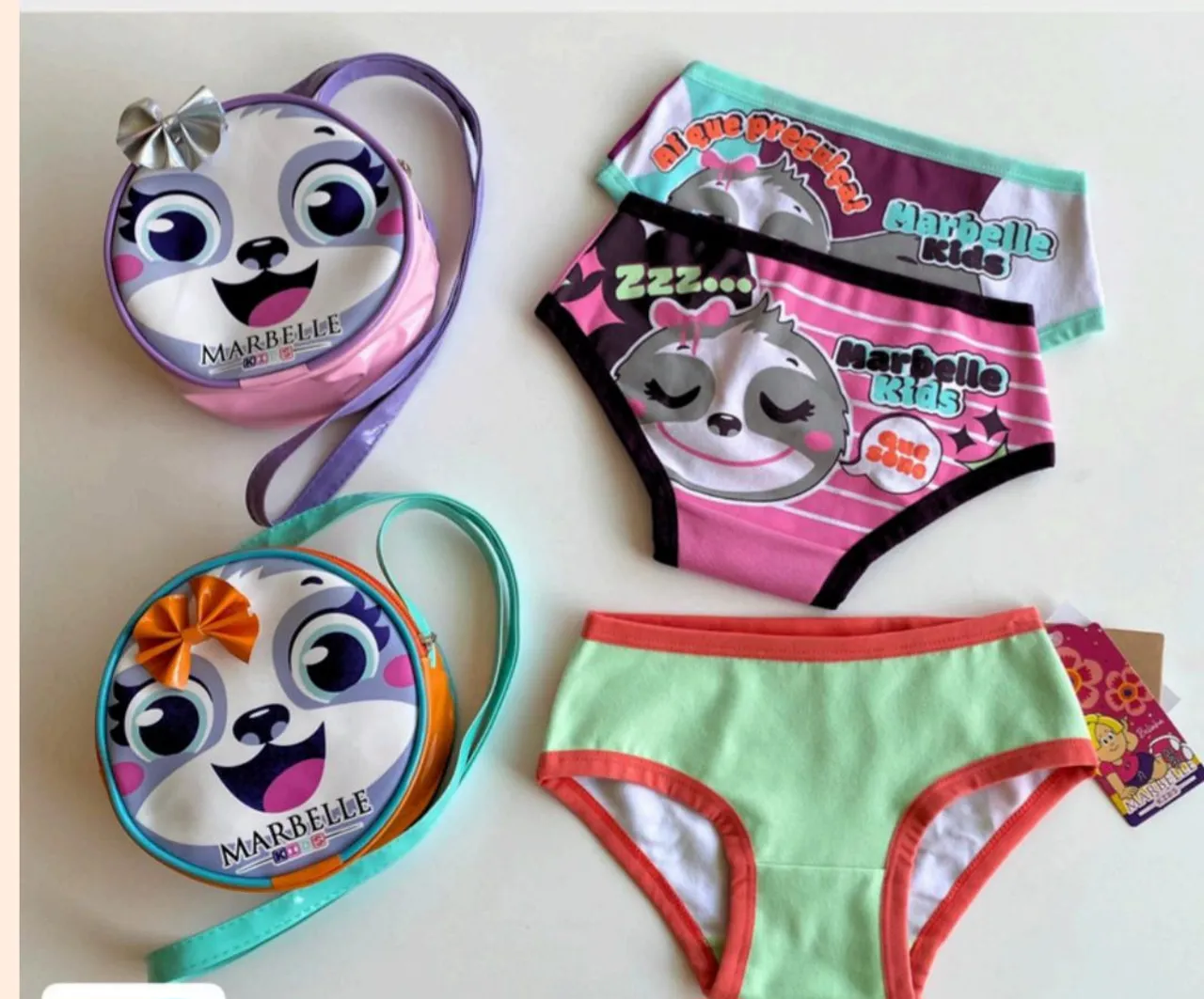 Calcinhas infantis Marbelle Kids - Tamanho P/M
