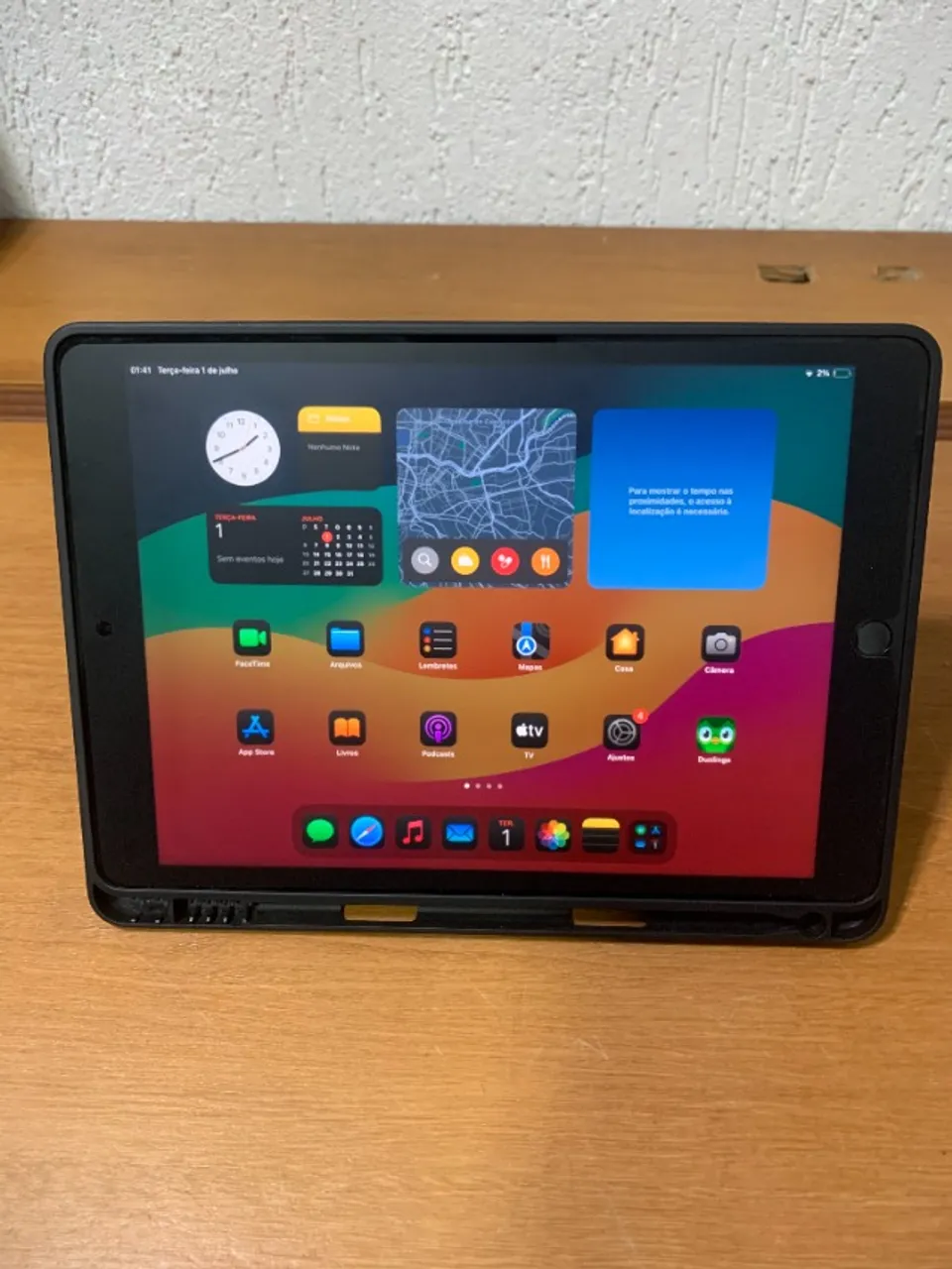 iPad 9ª Geração 64GB Wi-Fi | Caixa Original + Capa + Caneta + Paperlike + Carregador