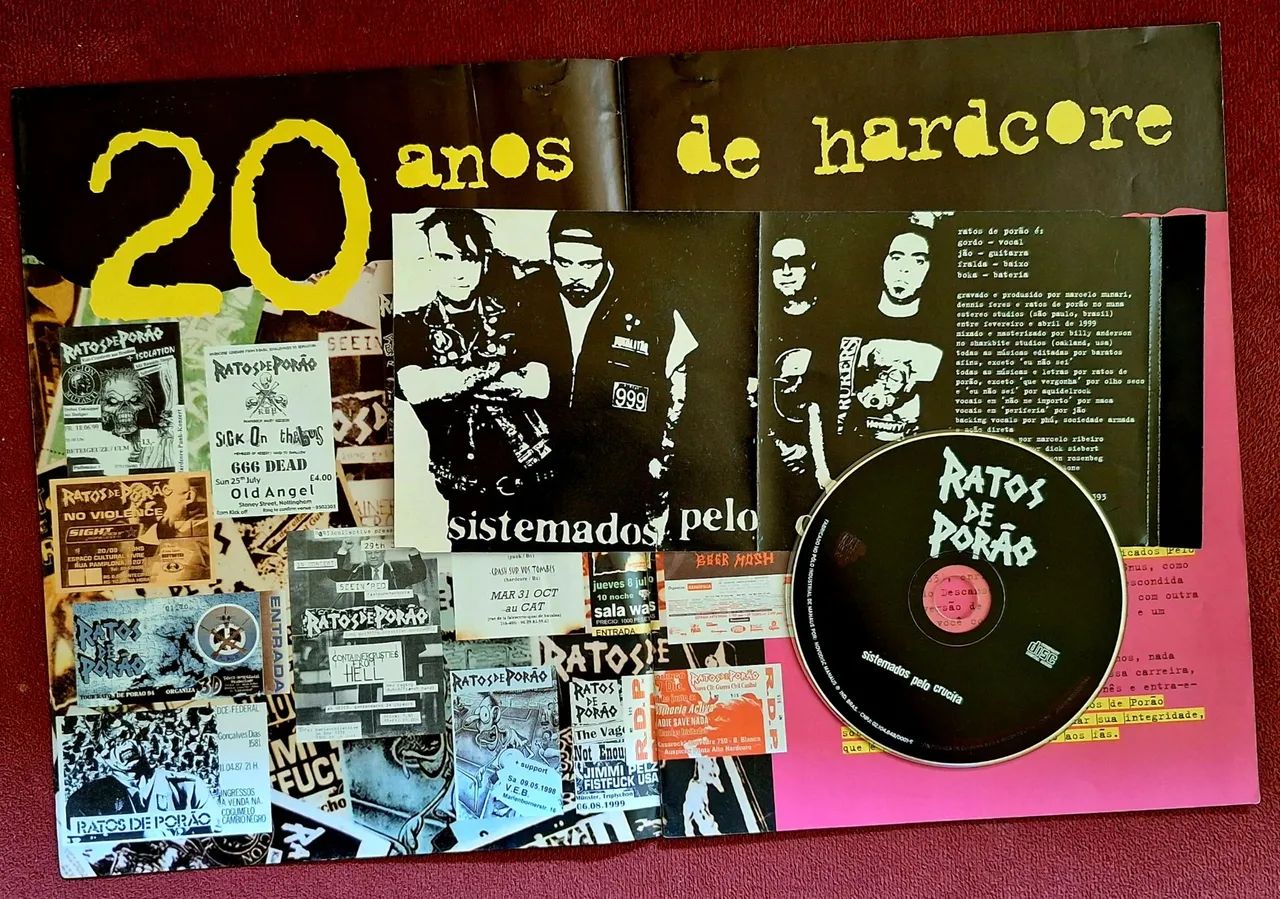Ratos de Porão - 20 anos CD Sistemados pelo Crucifa + Revista, Raridade - Único à venda - Foto 3