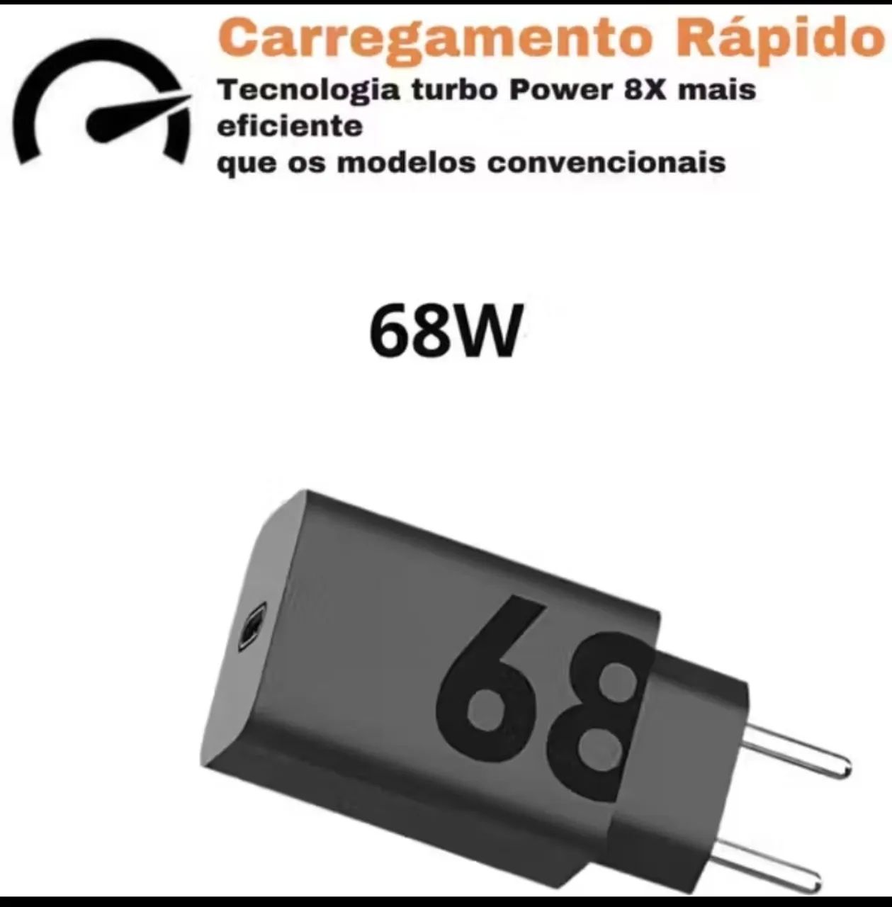 Carregador turbo 68w