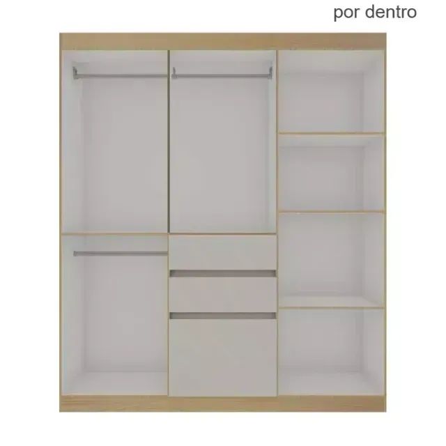 Guarda roupa elegance tamanho casal - Foto 2