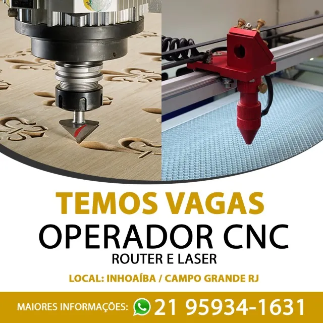 Vaga para Operador de Router CNC