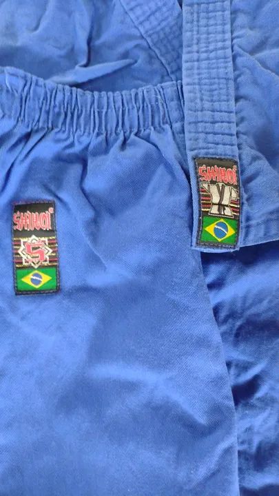 Kimono SHIROI M3 Infantil - Azul - 8-10 anos - Foto 2