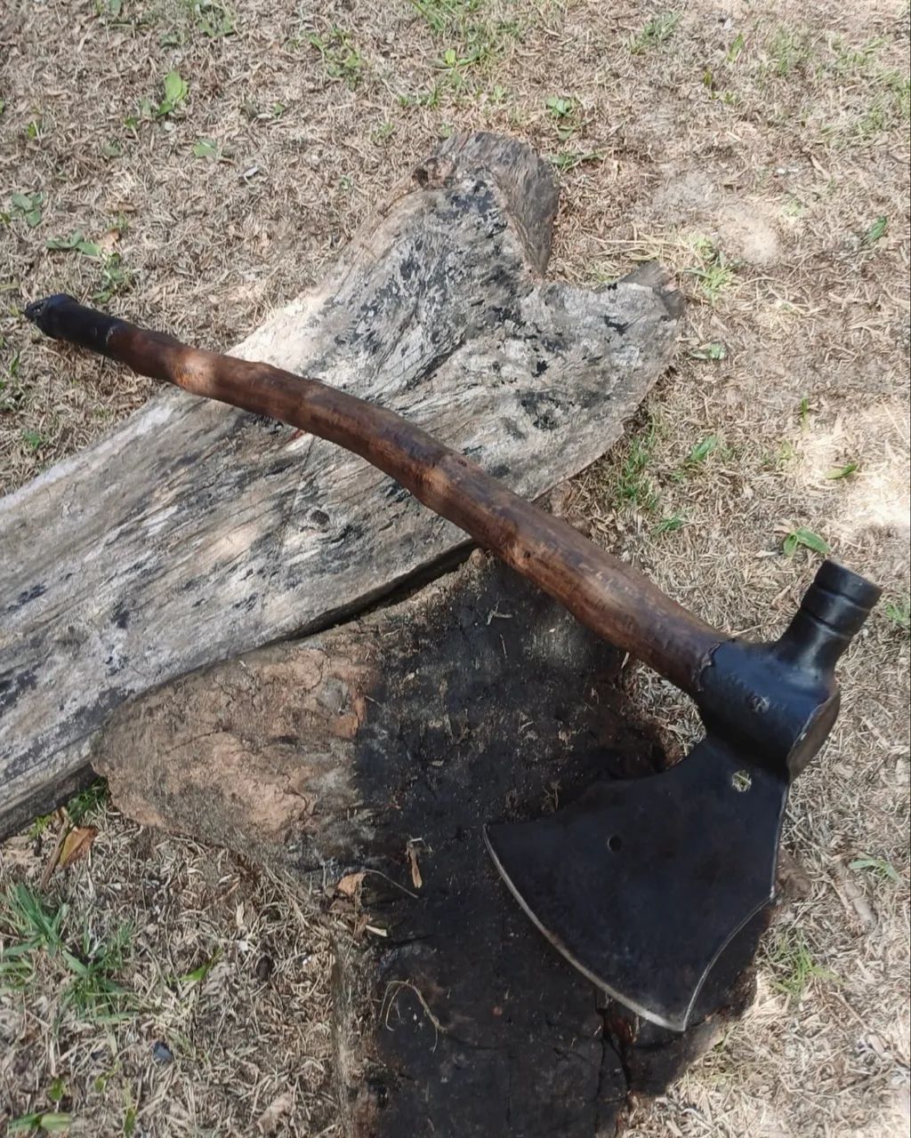 Machado Martelo Campeiro Tradicional em Aço Carbono com Cabo em Madeira - Foto 6