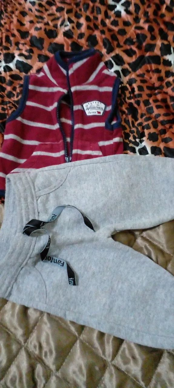 Colete de bebe calça moletom flanelado  - Foto 5