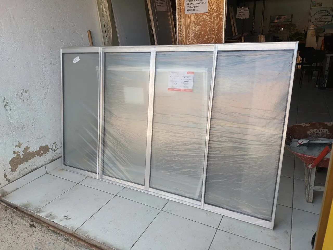 Janela alumínio 1.20x2.00 nova 4 vidros R$ 520,00