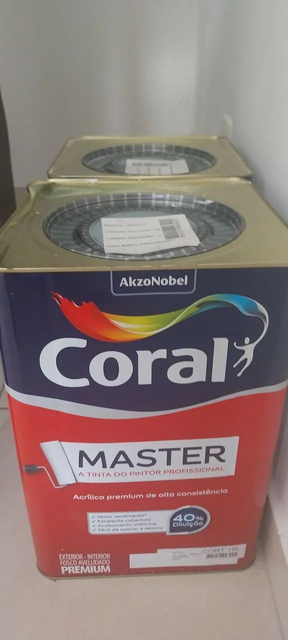 Tinta Coral Master Acrílico Premium 18L