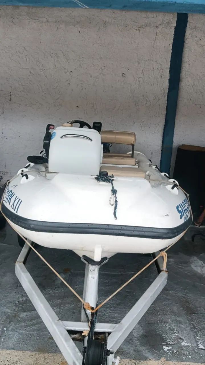 Bote Marca SBoats Casco Borracha 2014 Motor 25HP - Ótimo Estado / Motor Zero - Foto 2
