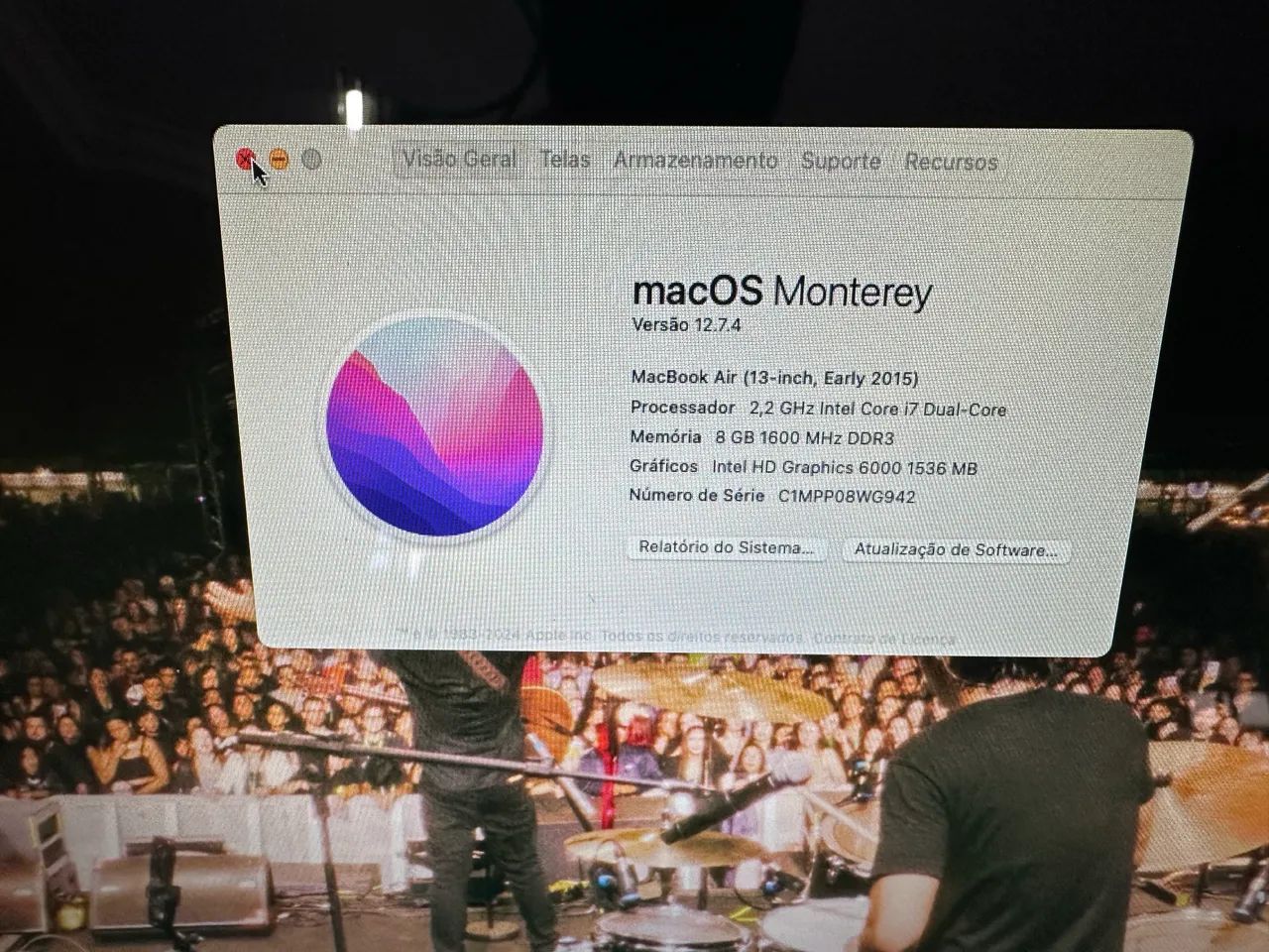 Macbook Air Intel Core i7 8GB 500GB SSD  - Foto 2