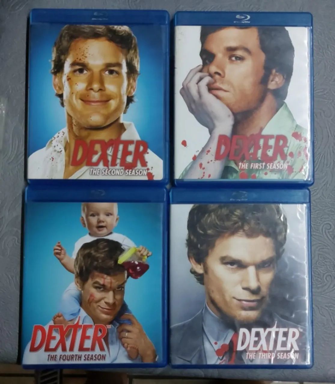 Dexter 4 Primeiras Temporadas - Série - Blu Ray - Importados - 12 cds