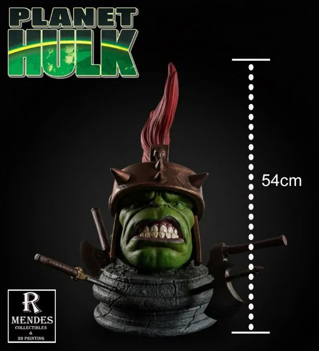 Busto de resina/estatua Planet Hulk