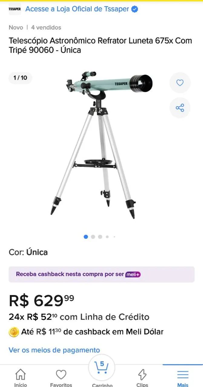 Telescópio 64318614278529125