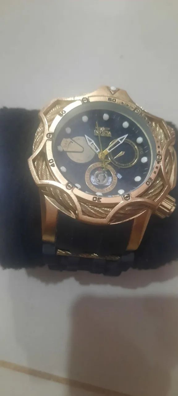 Relógio Invicta Dourado Aceito troca  - Foto 2
