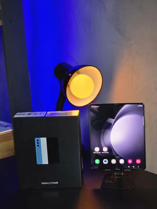 GALAXY Z FOLD 5 512GB - Cinza seminovo  - Foto 2