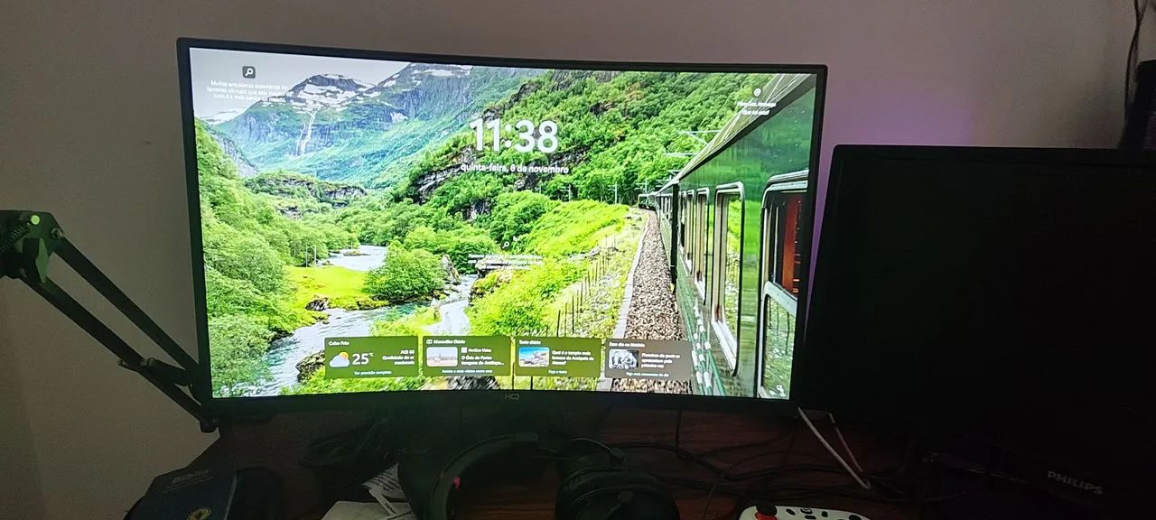 Vendo PC Gamer rodando tudo.