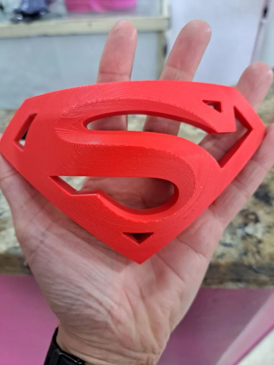 Emblema do Superman em 3D print  - Foto 5