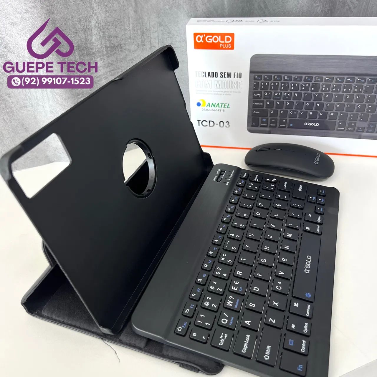 Capa Com Teclado -  Tablet Redmi 10.6 - Foto 4