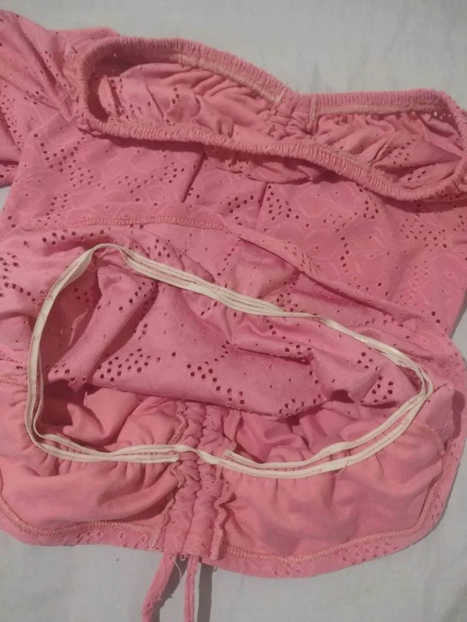 Cropped Rosa Com Amarração - Foto 4