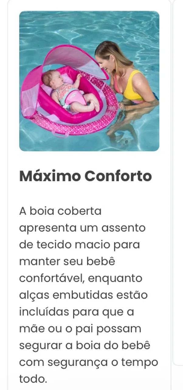 Boia para bebê com capota Swimways - Foto 4