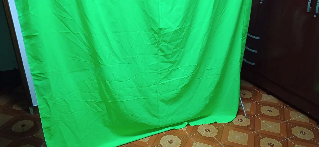 Suporte fundo infinito e tecido verde - Foto 2