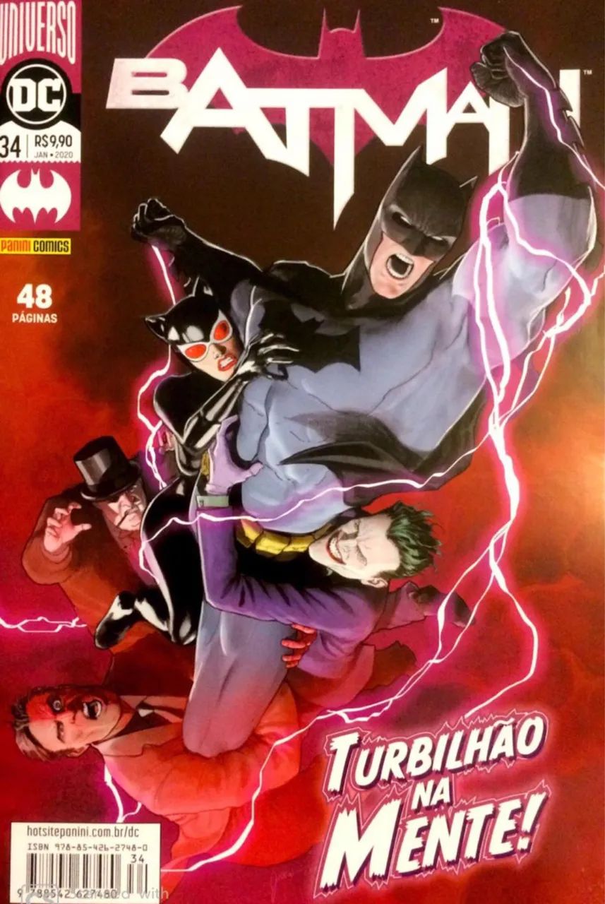 HQ quadrinho Dc comics Batman : Turbilhão na mente volume 34 novo e lacrado