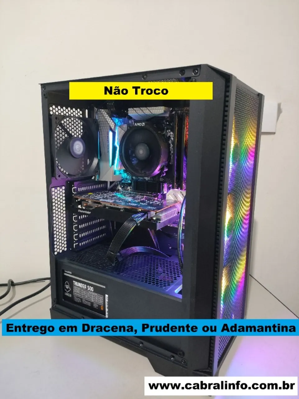 Pc Gamer AMD Ryzen 5 32GB B450 SSD 1TB RX 6600