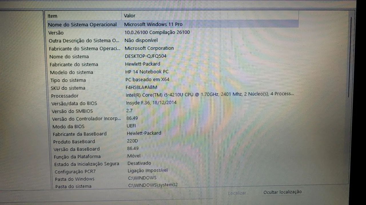Notebook HP 14 i5 4°Geração 8gb 750hd - Foto 5