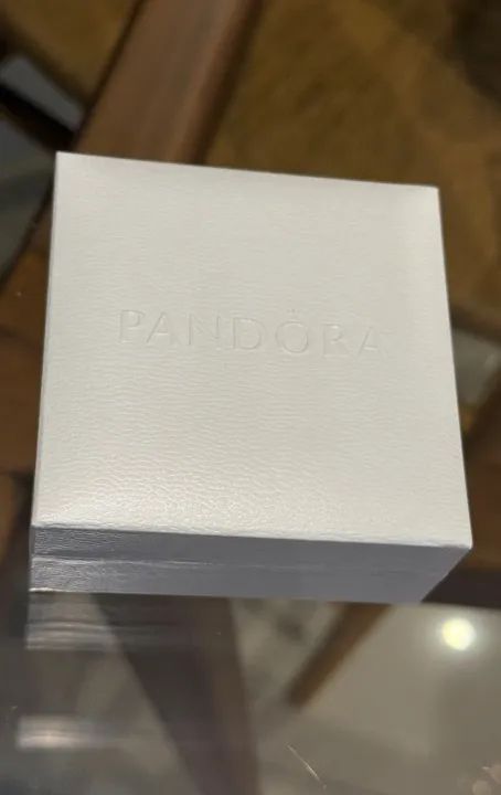 Charm Pendente Bolsa Preta e Prata Pandora Original  + Caixa Pandora para pulseira - Foto 3