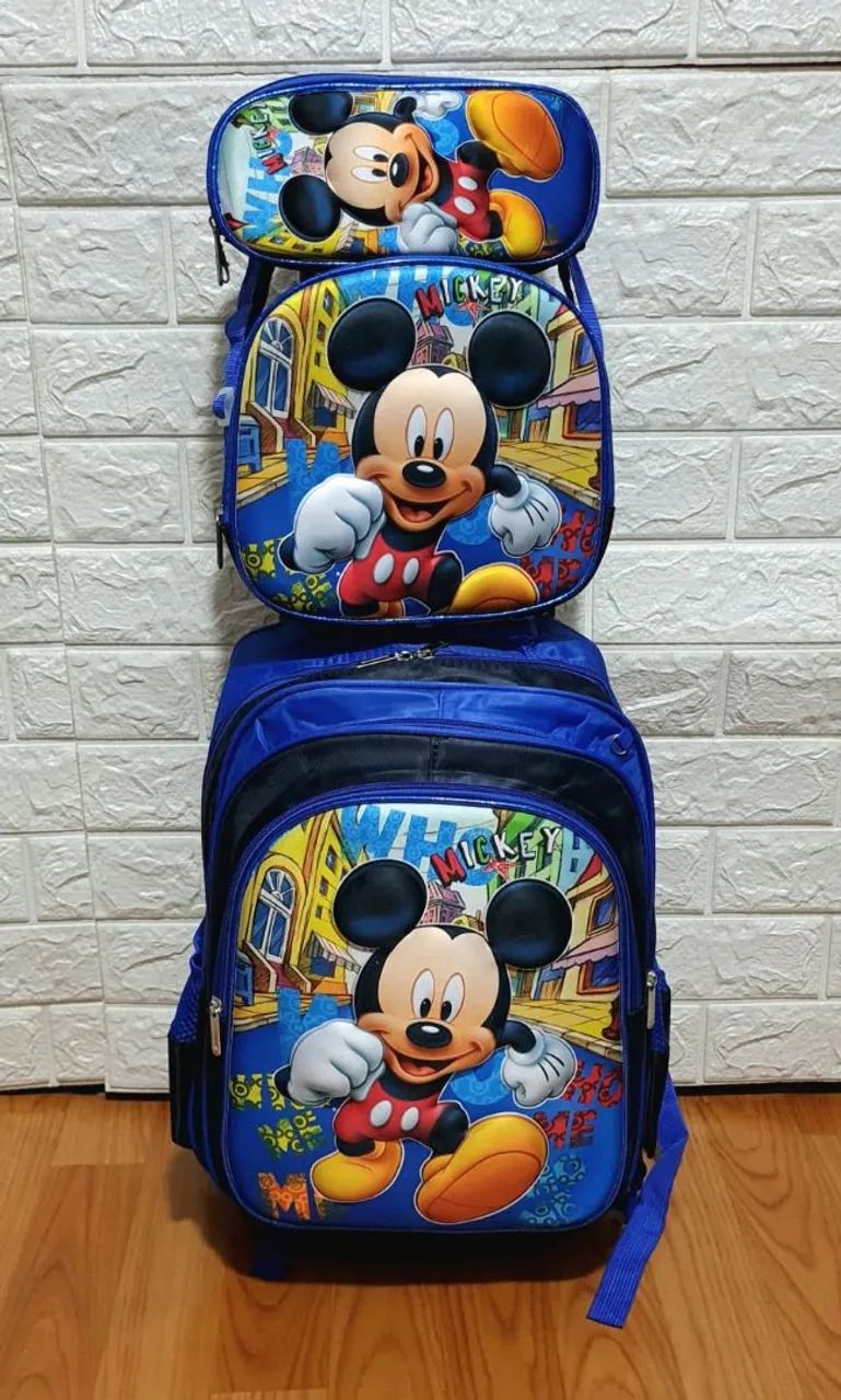 Kit mochila escolar infantil 3D - Foto 3
